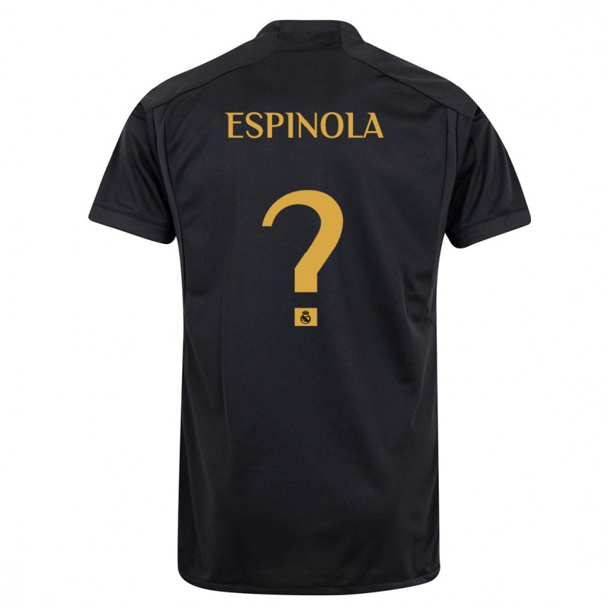 Vaikiškas Axel Espinola #0 Juoda Trečias Marškinėliai 2023/24 T-Shirt