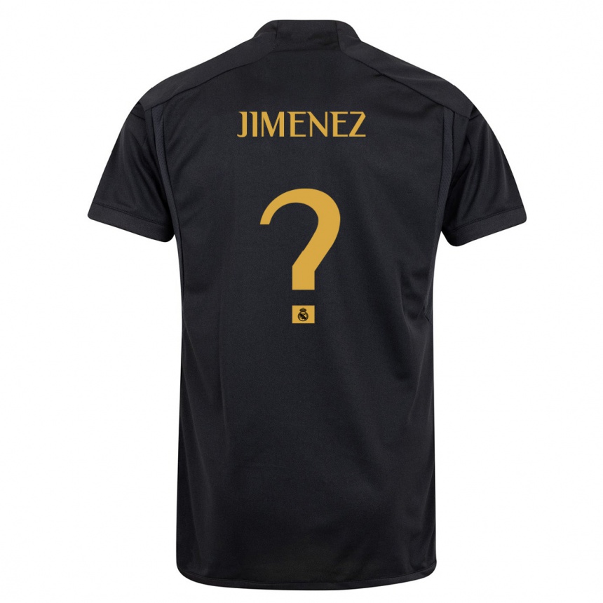 Vaikiškas David Jimenez #0 Juoda Trečias Marškinėliai 2023/24 T-Shirt