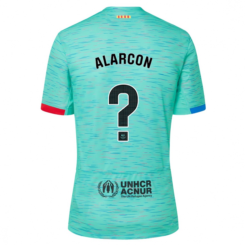 Vaikiškas Angel Alarcon #0 Šviesus Aqua Trečias Marškinėliai 2023/24 T-Shirt