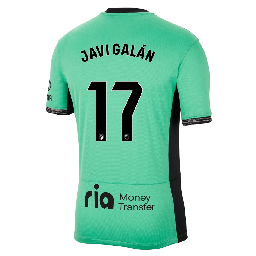 Vaikiškas Javi Galán #17 Pavasario Žalia Trečias Marškinėliai 2023/24 T-Shirt