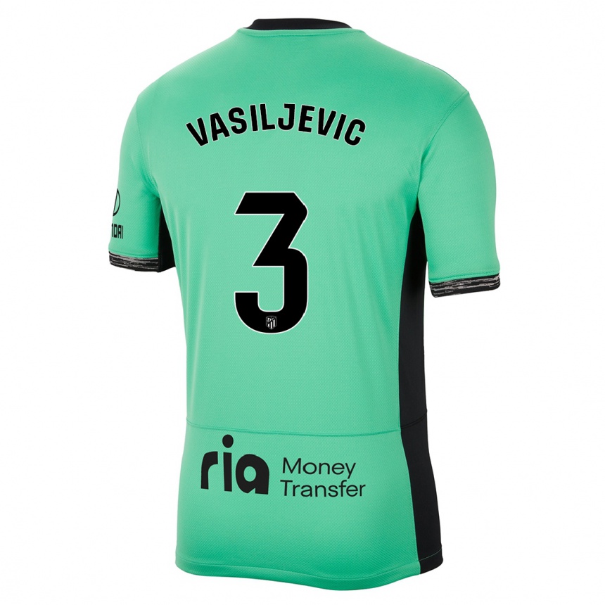 Vaikiškas Ivan Vasiljevic #3 Pavasario Žalia Trečias Marškinėliai 2023/24 T-Shirt