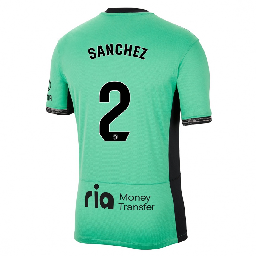 Vaikiškas Ricard Sanchez #2 Pavasario Žalia Trečias Marškinėliai 2023/24 T-Shirt