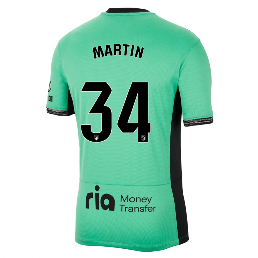 Vaikiškas Carlos Martin #34 Pavasario Žalia Trečias Marškinėliai 2023/24 T-Shirt