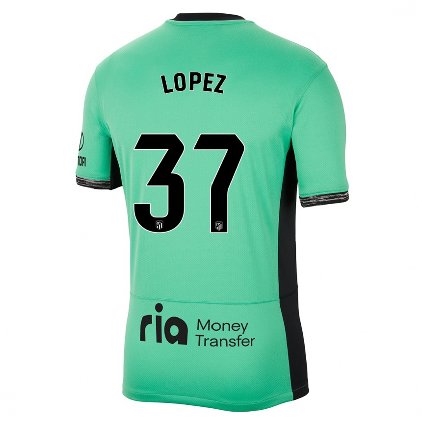 Vaikiškas Alex Lopez #37 Pavasario Žalia Trečias Marškinėliai 2023/24 T-Shirt