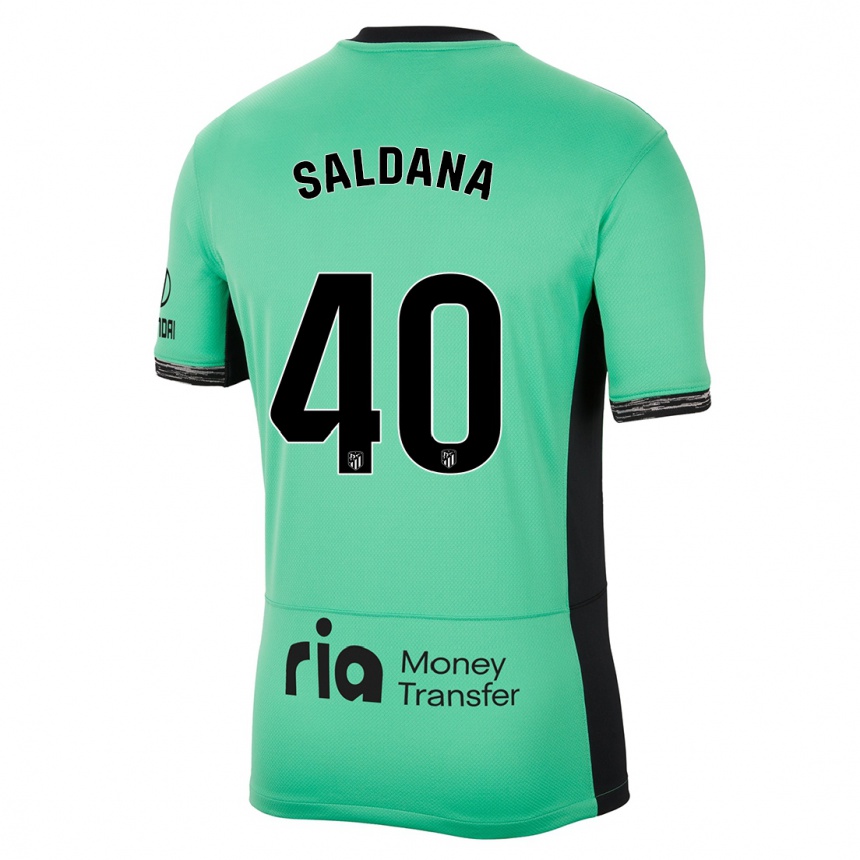 Vaikiškas Jose Saldana #40 Pavasario Žalia Trečias Marškinėliai 2023/24 T-Shirt