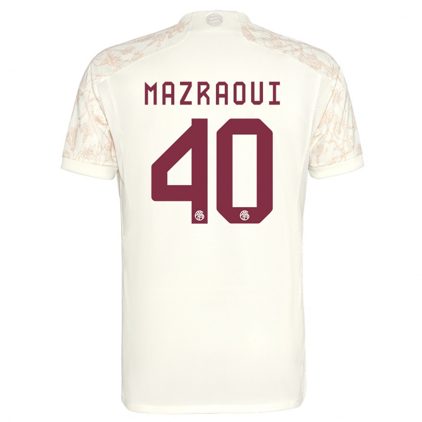 Vaikiškas Noussair Mazraoui #40 Nespalvotas Trečias Marškinėliai 2023/24 T-Shirt