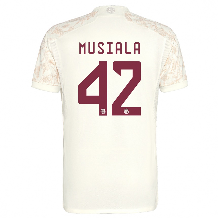 Vaikiškas Jamal Musiala #42 Nespalvotas Trečias Marškinėliai 2023/24 T-Shirt