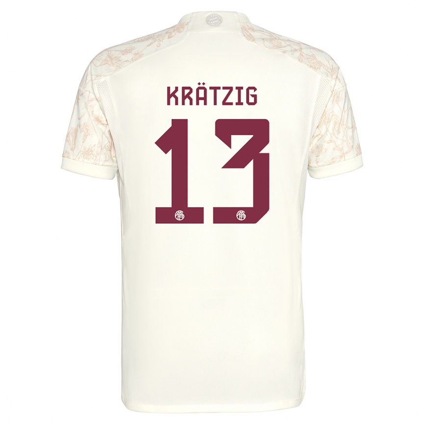 Vaikiškas Frans Krätzig #13 Nespalvotas Trečias Marškinėliai 2023/24 T-Shirt