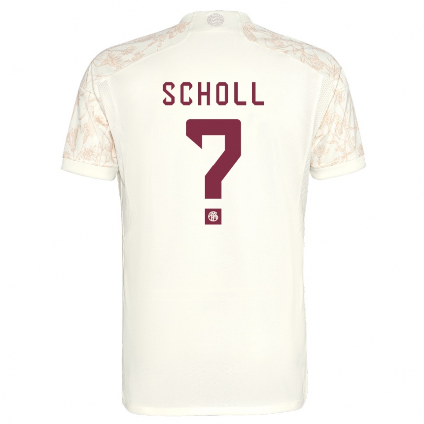 Vaikiškas Paul Scholl #0 Nespalvotas Trečias Marškinėliai 2023/24 T-Shirt