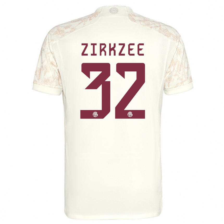 Vaikiškas Joshua Zirkzee #32 Nespalvotas Trečias Marškinėliai 2023/24 T-Shirt