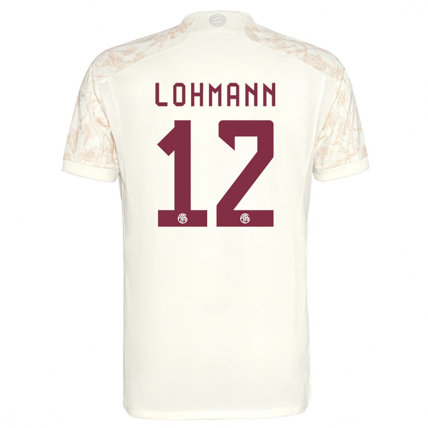 Vaikiškas Sydney Lohmann #12 Nespalvotas Trečias Marškinėliai 2023/24 T-Shirt