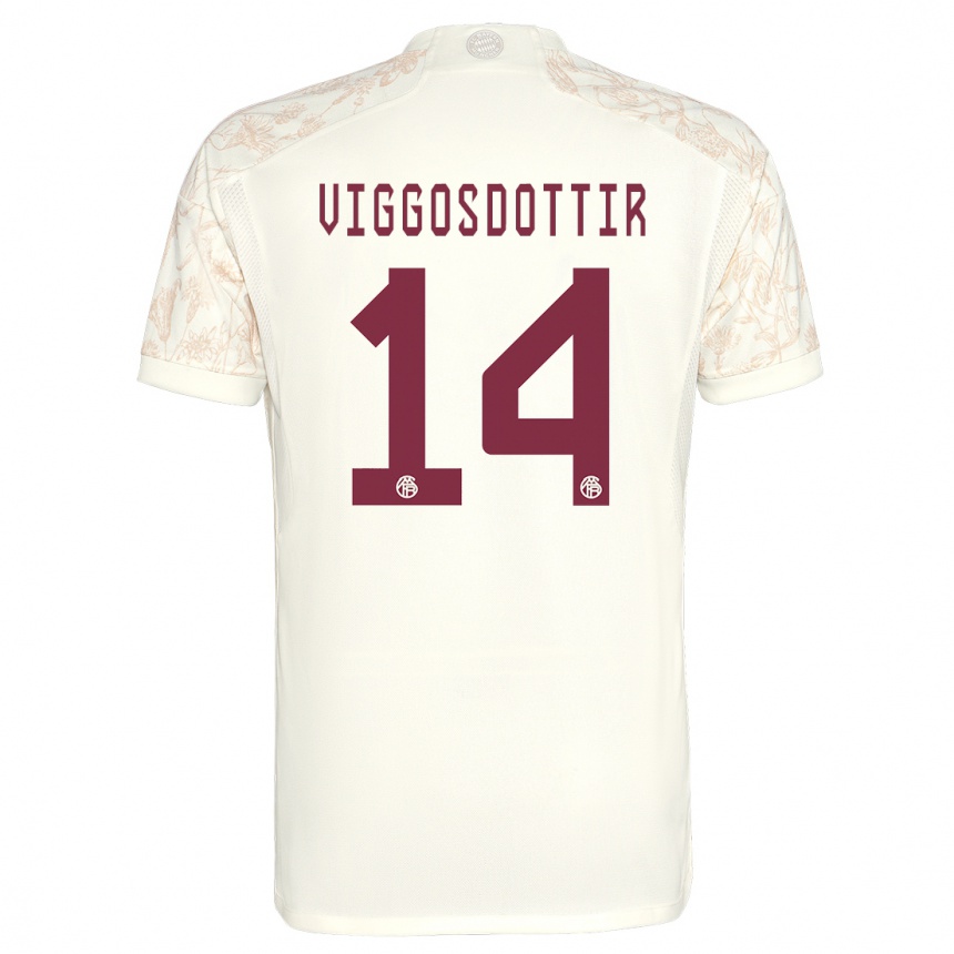 Vaikiškas Glodis Perla Viggosdottir #14 Nespalvotas Trečias Marškinėliai 2023/24 T-Shirt