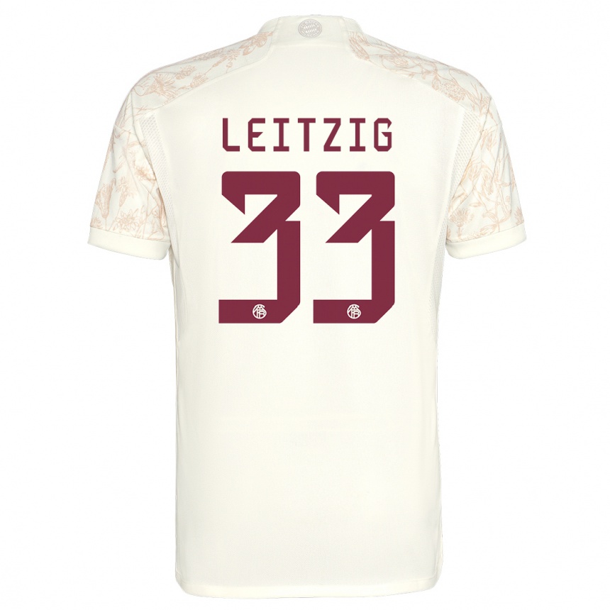 Vaikiškas Janina Leitzig #33 Nespalvotas Trečias Marškinėliai 2023/24 T-Shirt