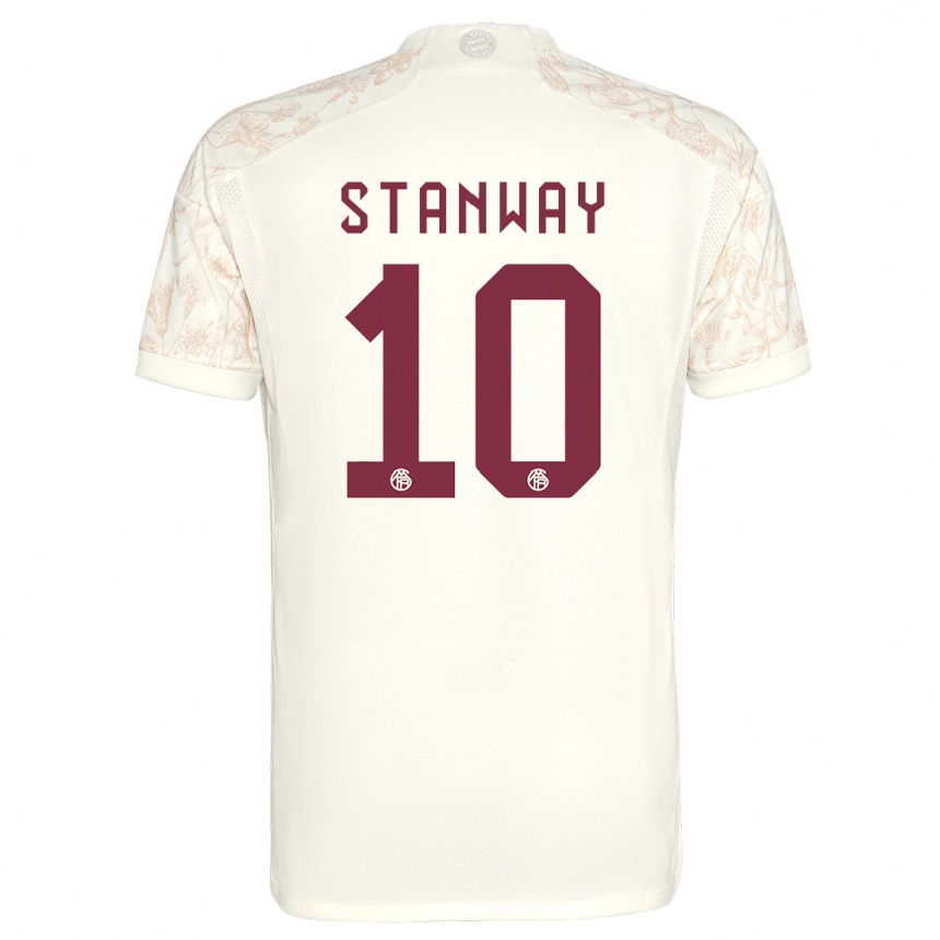 Vaikiškas Georgia Stanway #10 Nespalvotas Trečias Marškinėliai 2023/24 T-Shirt