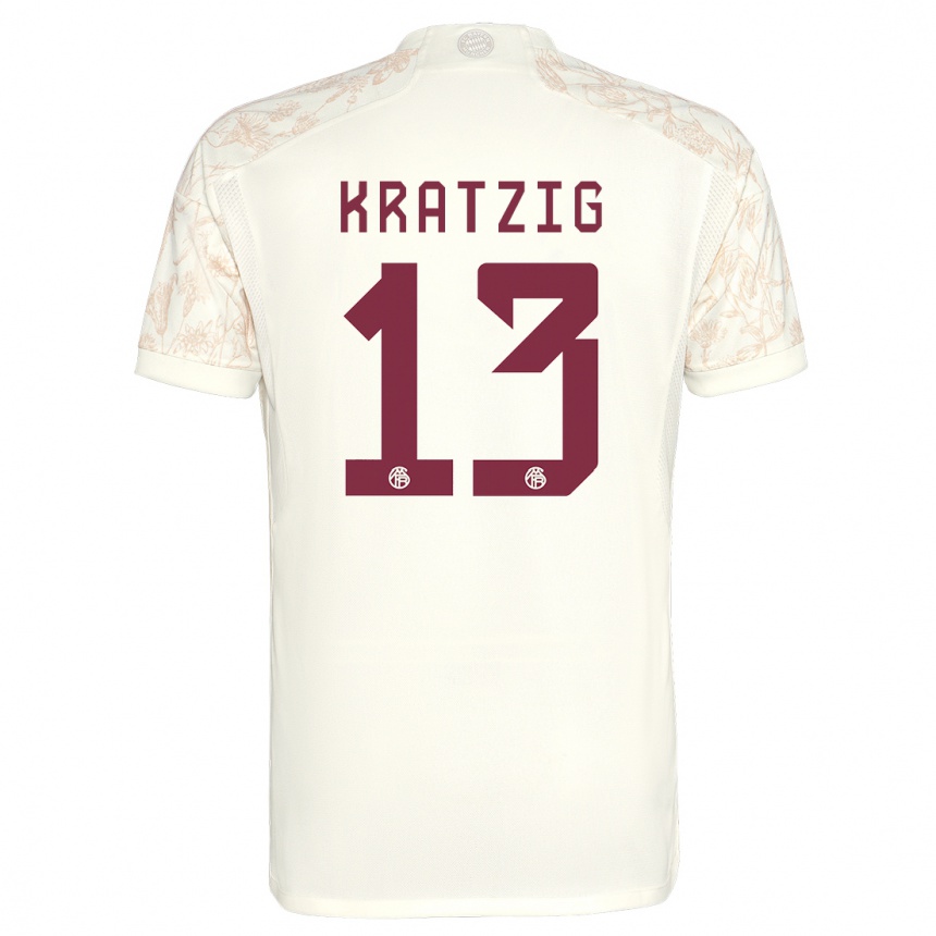 Vaikiškas Frans Kratzig #13 Nespalvotas Trečias Marškinėliai 2023/24 T-Shirt