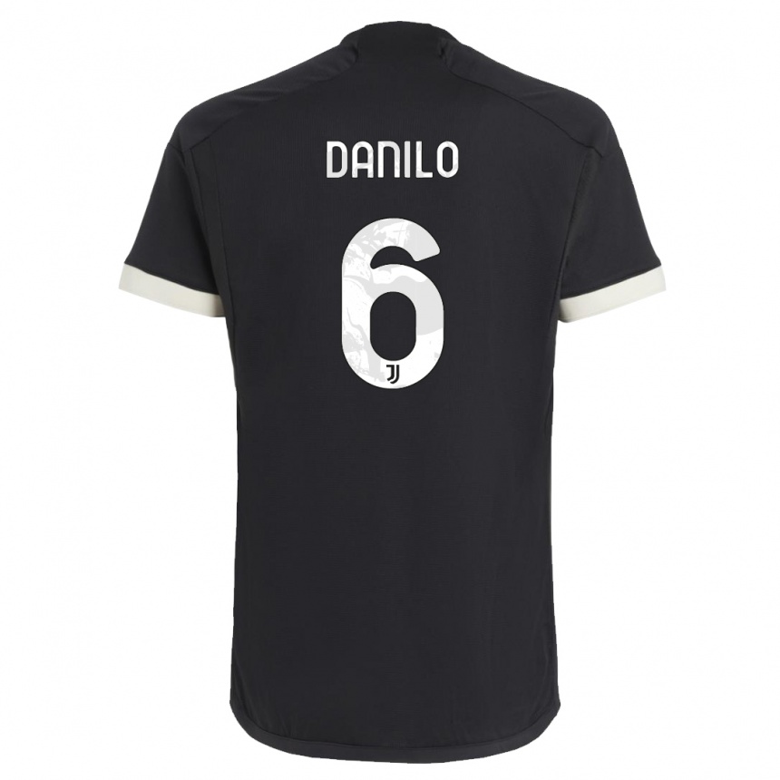 Vaikiškas Danilo #6 Juoda Trečias Marškinėliai 2023/24 T-Shirt