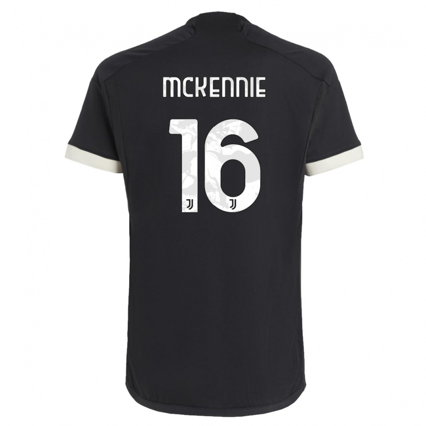 Vaikiškas Weston Mckennie #16 Juoda Trečias Marškinėliai 2023/24 T-Shirt