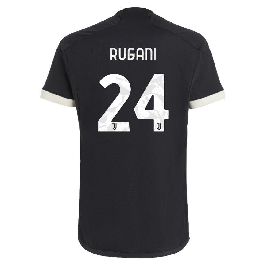 Vaikiškas Daniele Rugani #24 Juoda Trečias Marškinėliai 2023/24 T-Shirt