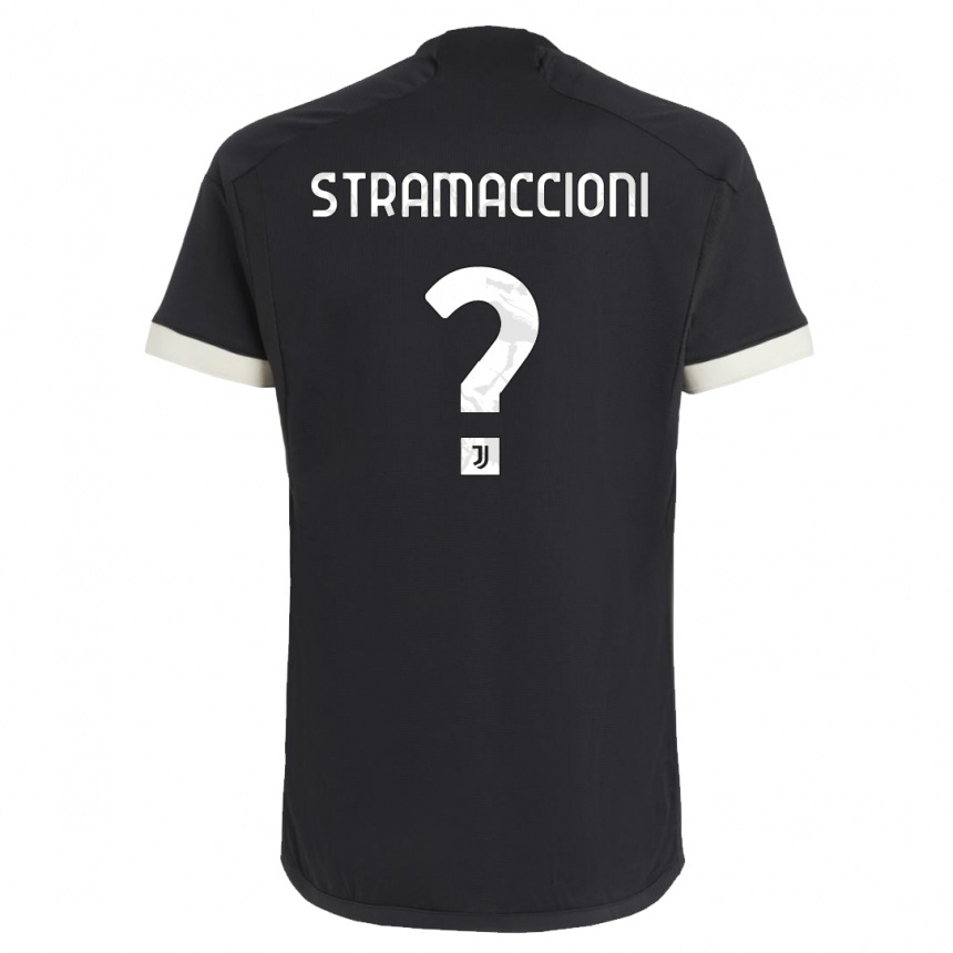 Vaikiškas Diego Stramaccioni #0 Juoda Trečias Marškinėliai 2023/24 T-Shirt