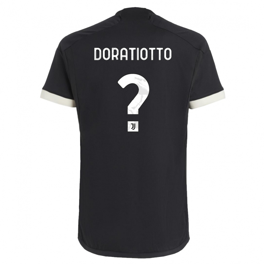 Vaikiškas Giulio Doratiotto #0 Juoda Trečias Marškinėliai 2023/24 T-Shirt