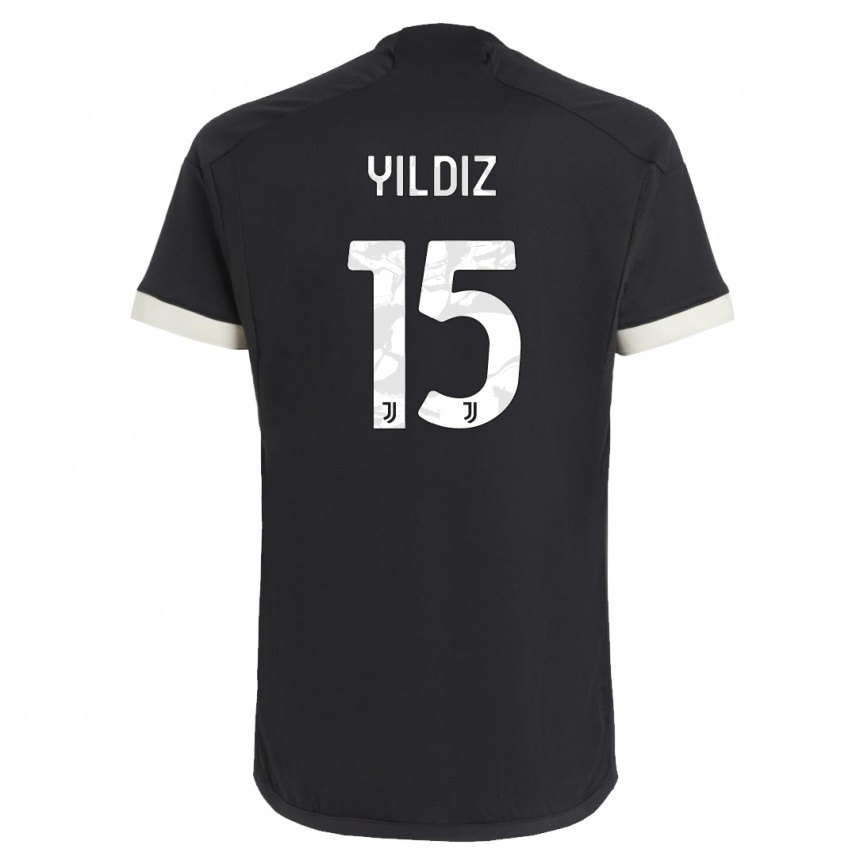 Vaikiškas Kenan Yildiz #0 Juoda Trečias Marškinėliai 2023/24 T-Shirt