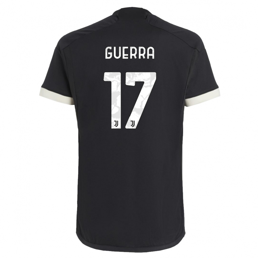 Vaikiškas Simone Guerra #17 Juoda Trečias Marškinėliai 2023/24 T-Shirt