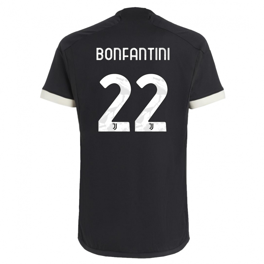 Vaikiškas Agnese Bonfantini #22 Juoda Trečias Marškinėliai 2023/24 T-Shirt