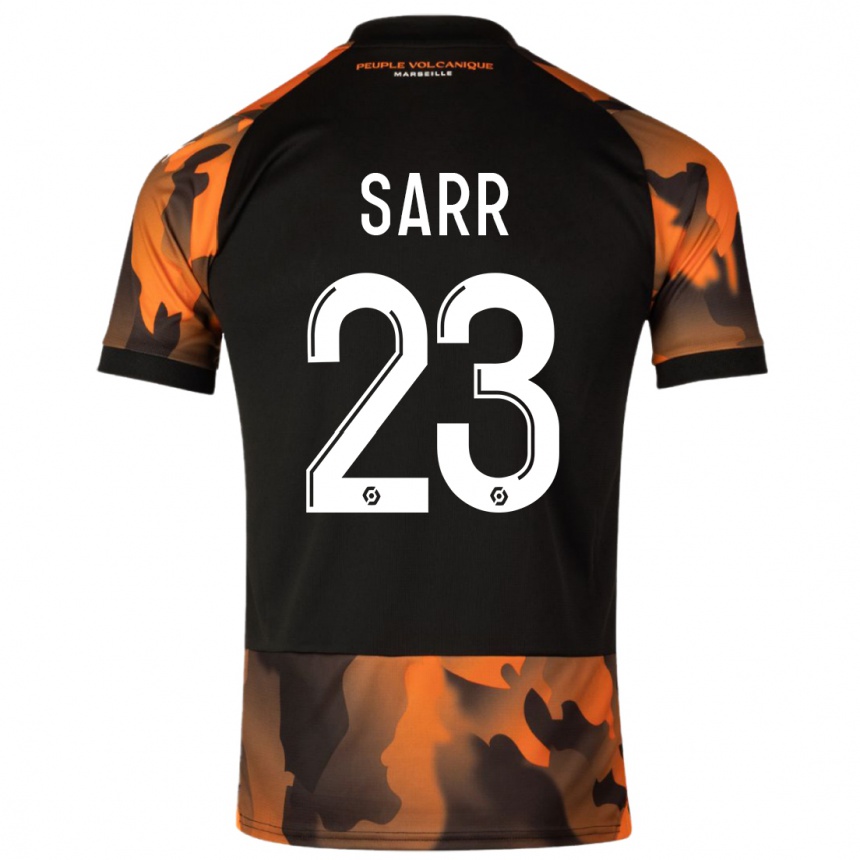 Vaikiškas Ismaïla Sarr #23 Juoda Oranžinė Trečias Marškinėliai 2023/24 T-Shirt