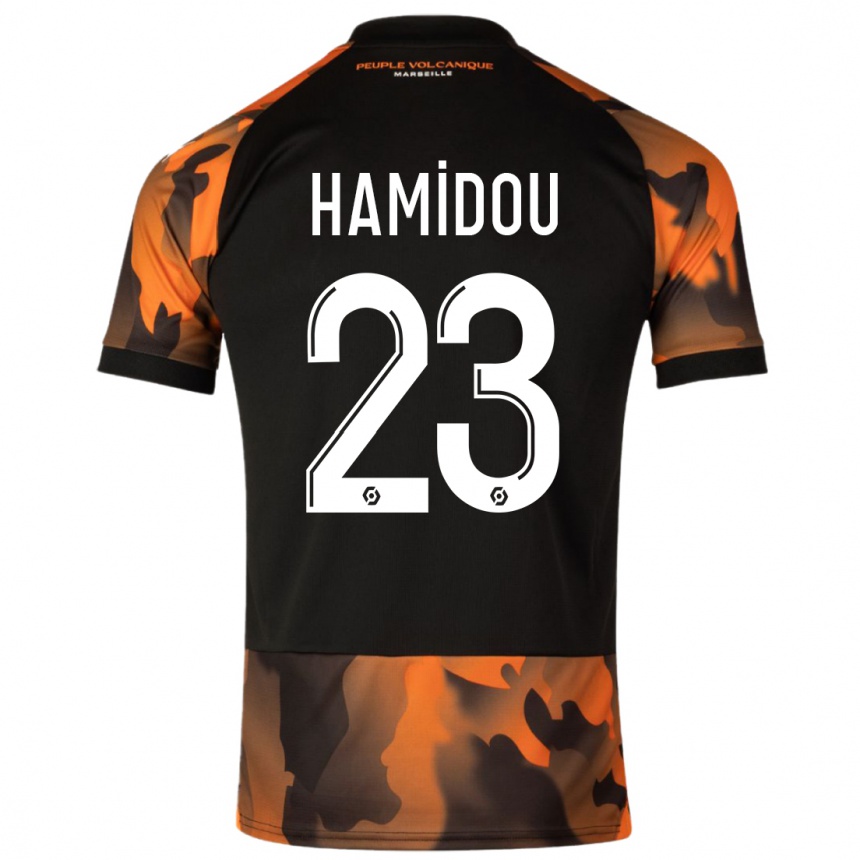 Vaikiškas Jamila Hamidou #23 Juoda Oranžinė Trečias Marškinėliai 2023/24 T-Shirt