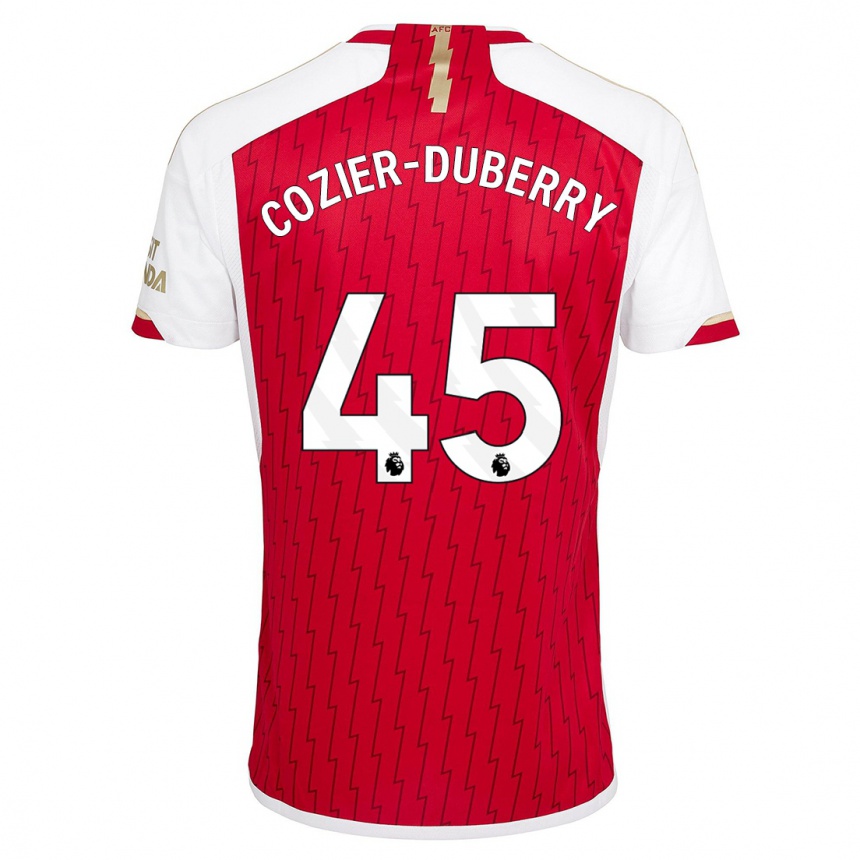 Vyrai Amario Cozier-Duberry #45 Raudona Namų Marškinėliai 2023/24 T-Shirt