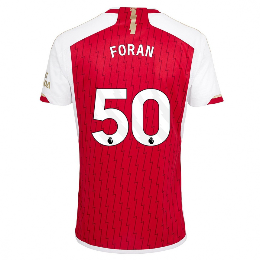 Vyrai Taylor Foran #50 Raudona Namų Marškinėliai 2023/24 T-Shirt