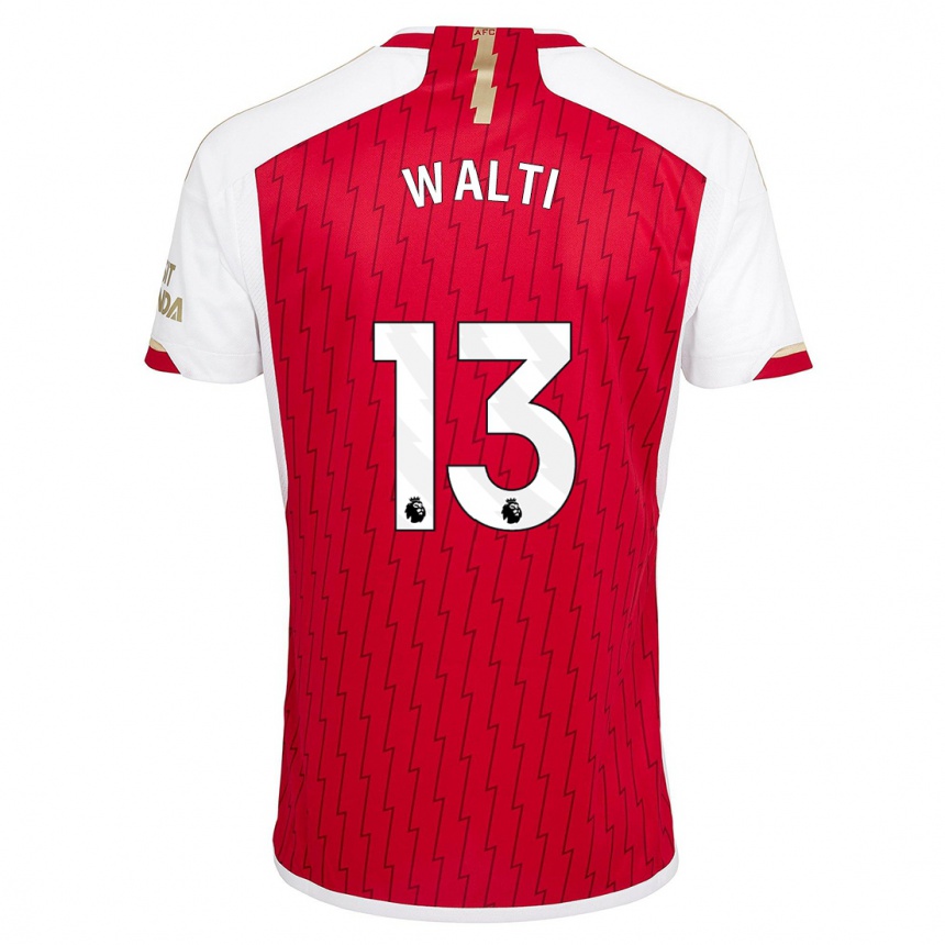 Vyrai Lia Walti #13 Raudona Namų Marškinėliai 2023/24 T-Shirt