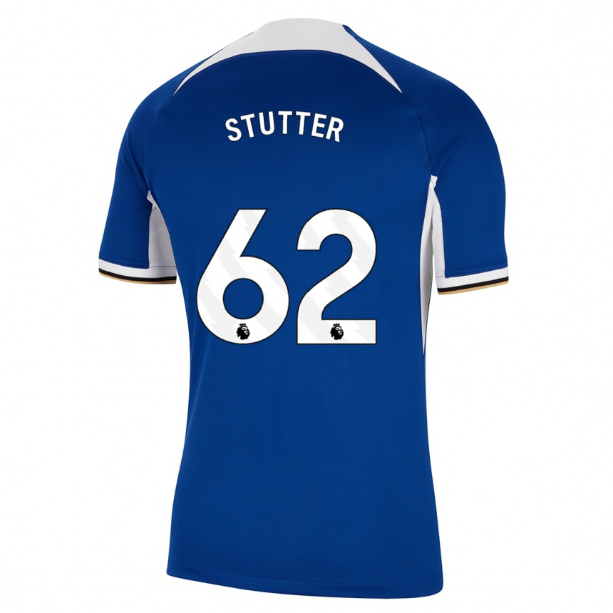 Vyrai Ronnie Stutter #62 Mėlyna Namų Marškinėliai 2023/24 T-Shirt