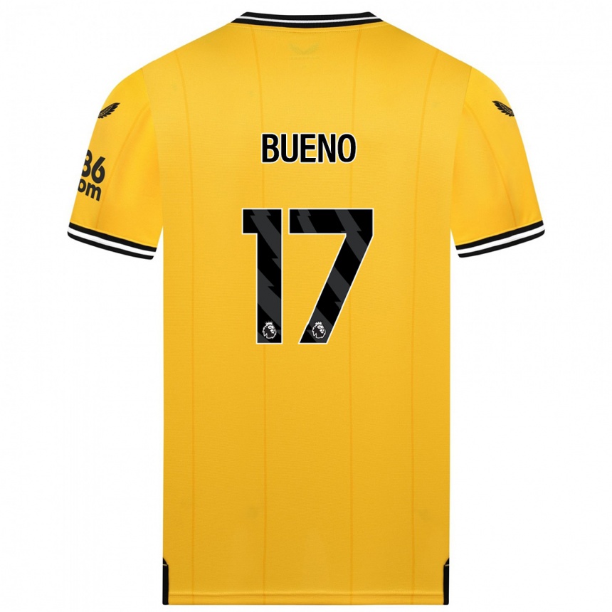 Vyrai Hugo Bueno #17 Geltona Namų Marškinėliai 2023/24 T-Shirt