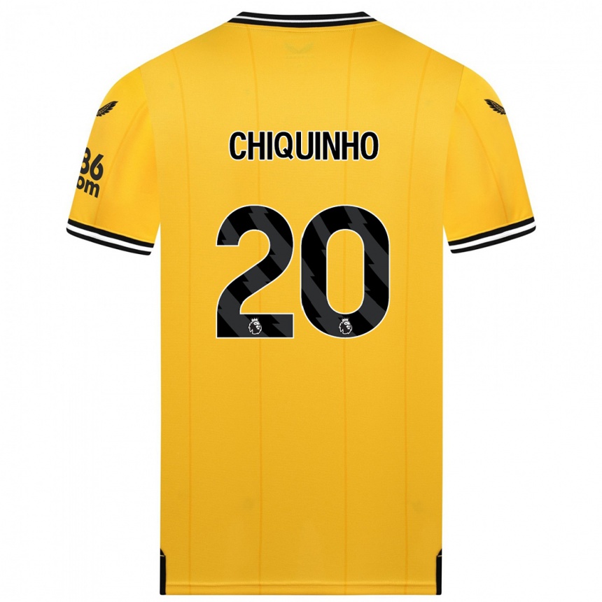 Vyrai Chiquinho #20 Geltona Namų Marškinėliai 2023/24 T-Shirt