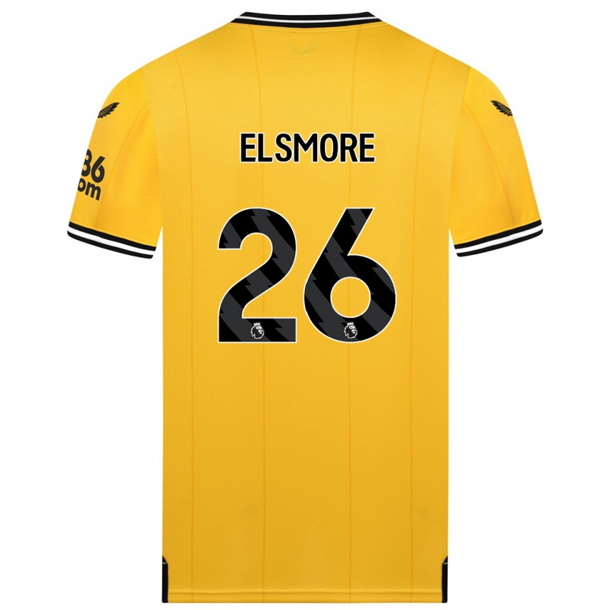 Vyrai Ria Elsmore #26 Geltona Namų Marškinėliai 2023/24 T-Shirt