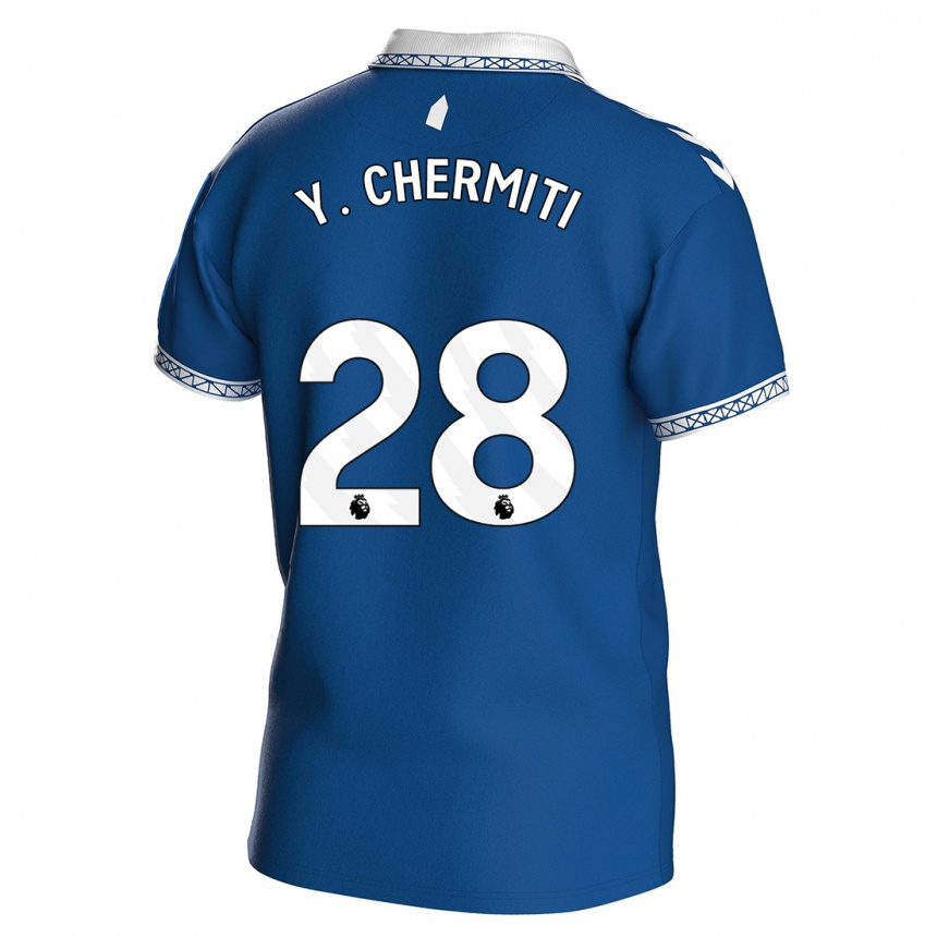 Vyrai Chermiti #28 Karališkai Mėlyna Namų Marškinėliai 2023/24 T-Shirt