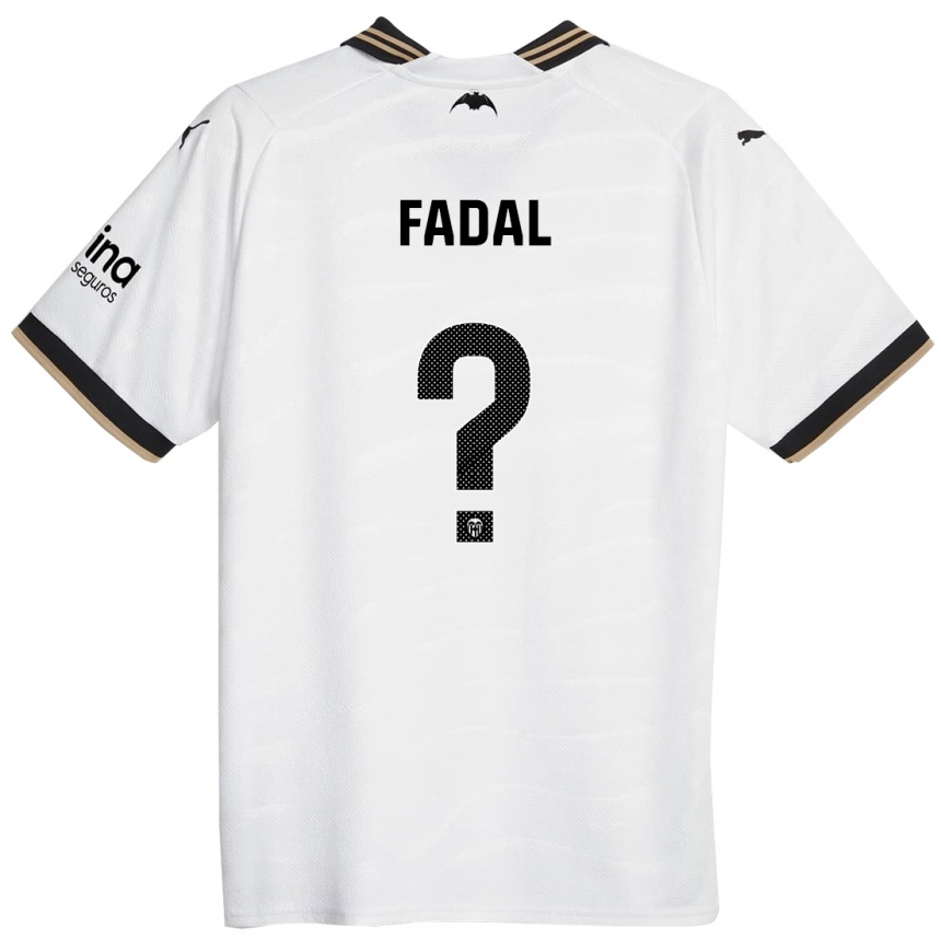 Vyrai Ali Fadal #0 Baltas Namų Marškinėliai 2023/24 T-Shirt