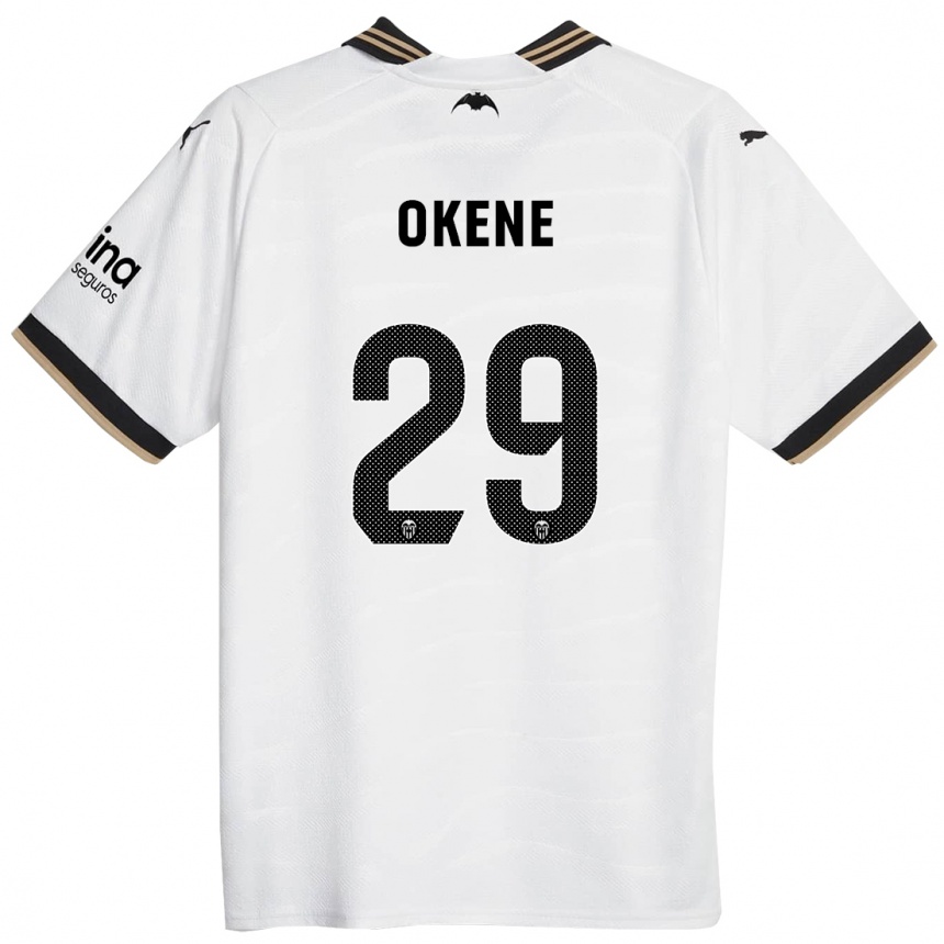 Vyrai Andrea Okene #29 Baltas Namų Marškinėliai 2023/24 T-Shirt