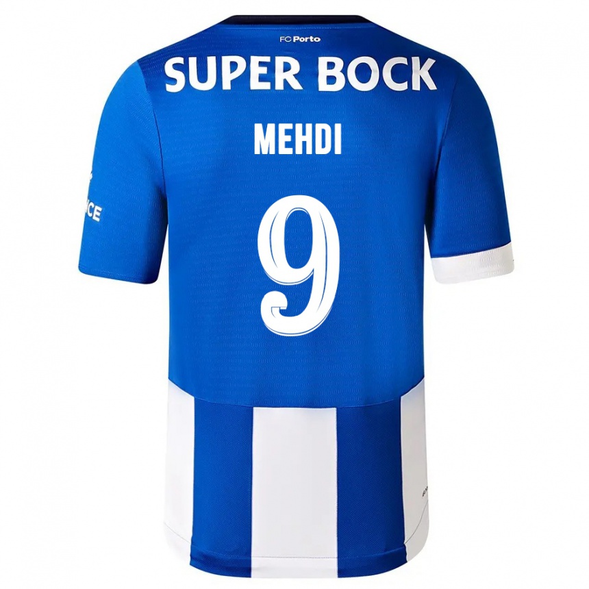 Vyrai Mehdi Taremi #9 Mėlyna Balta Namų Marškinėliai 2023/24 T-Shirt