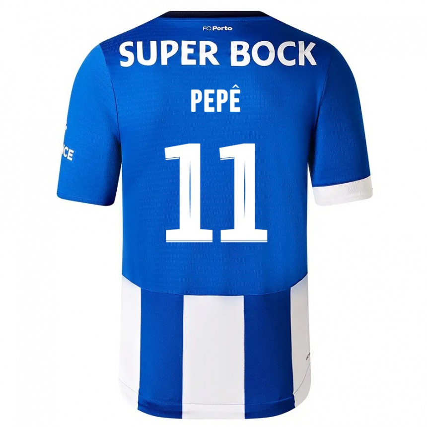 Vyrai Pepe #11 Mėlyna Balta Namų Marškinėliai 2023/24 T-Shirt