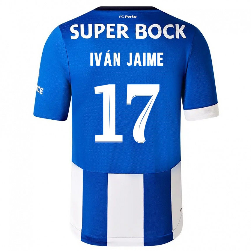 Vyrai Iván Jaime #17 Mėlyna Balta Namų Marškinėliai 2023/24 T-Shirt