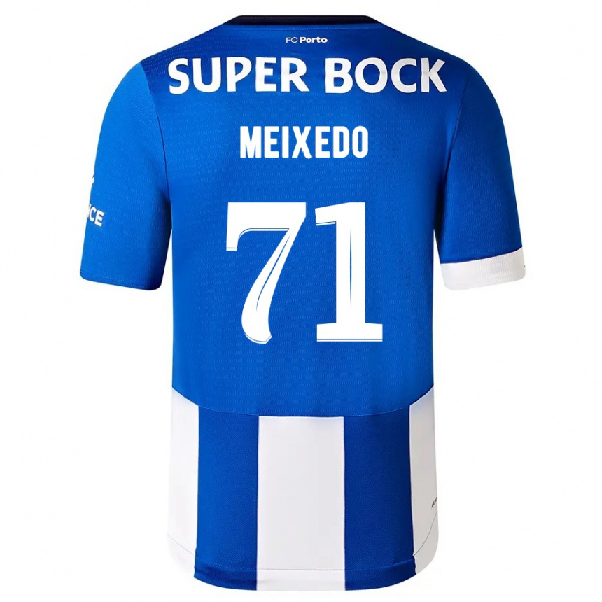 Vyrai Francisco Meixedo #71 Mėlyna Balta Namų Marškinėliai 2023/24 T-Shirt