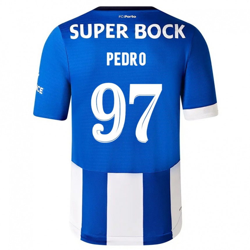 Vyrai Zé Pedro #97 Mėlyna Balta Namų Marškinėliai 2023/24 T-Shirt