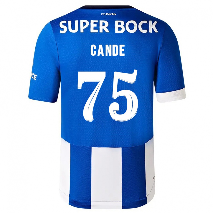 Vyrai Anhá Cande #75 Mėlyna Balta Namų Marškinėliai 2023/24 T-Shirt