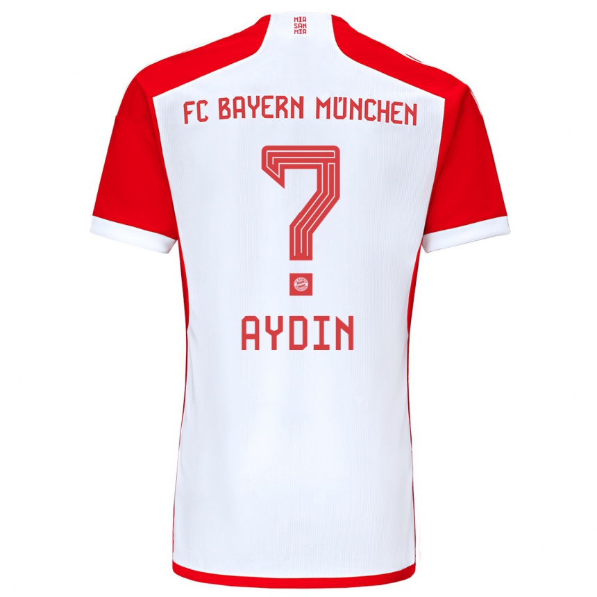 Vyrai Eyüp Aydin #0 Raudona Balta Namų Marškinėliai 2023/24 T-Shirt