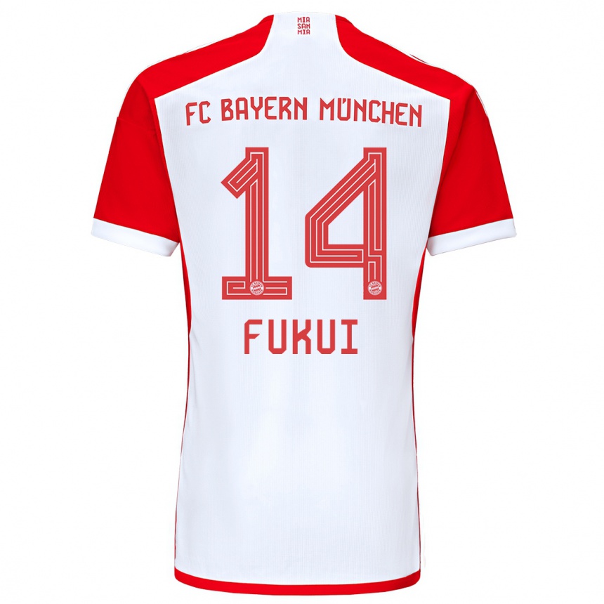 Vyrai Taichi Fukui #14 Raudona Balta Namų Marškinėliai 2023/24 T-Shirt