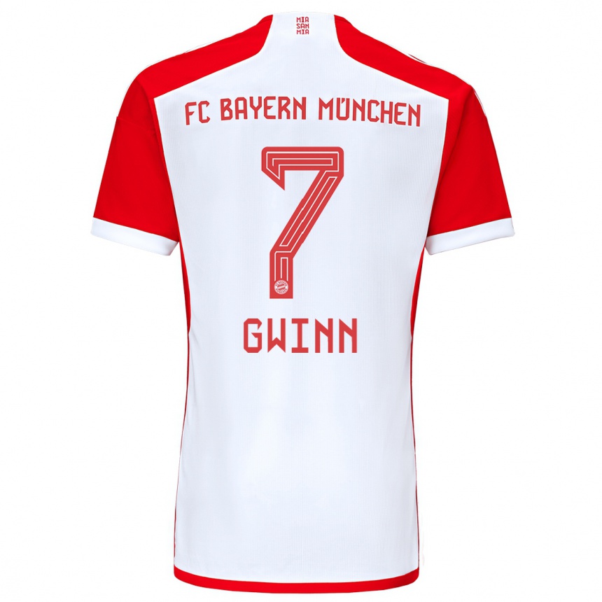 Vyrai Giulia Gwinn #7 Raudona Balta Namų Marškinėliai 2023/24 T-Shirt