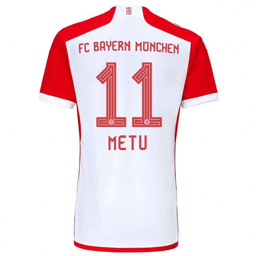 Vyrai Emilian Metu #11 Raudona Balta Namų Marškinėliai 2023/24 T-Shirt