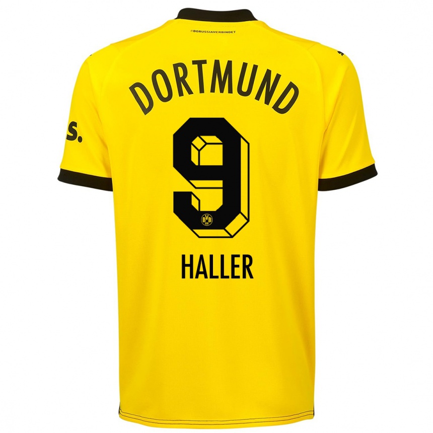 Vyrai Sebastien Haller #9 Geltona Namų Marškinėliai 2023/24 T-Shirt